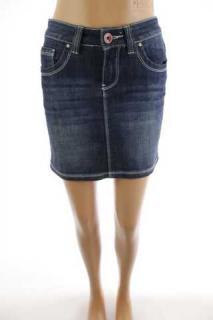 Dámská sukně volnočasová riflová Smiling jeans- 34 (velikost 34 - second hand)
