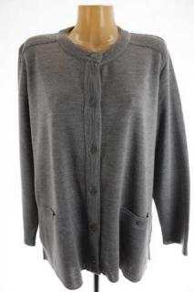 Dámská svetr hladký vlněný C &amp; A - 54 (velikost 54 - secondhand)