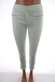 Dámské kalhoty, plastický vzoreček - Zara Basic - 34 (34)