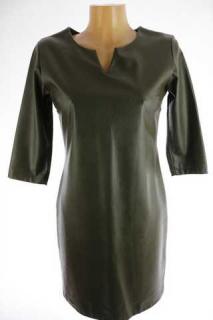 Dámské koženkové šaty Made in Italy - 38 (velikost 38 - secondhand)