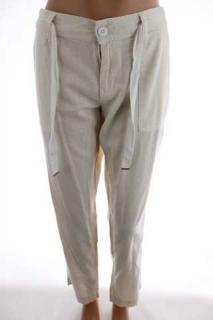 Dámské letní lněné kalhoty - 42  (velikost 42 - secondhand)