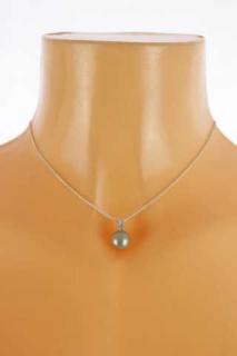 Dámský náhrdelník - jemný řetízek s kuličkou  (40 cm)