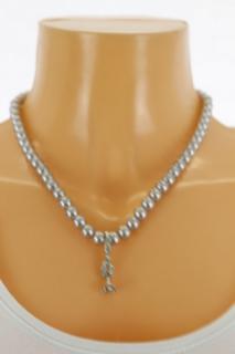Dámský náhrdelník - perličky s přívěškem