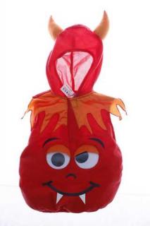 Karnevalový kostým dětský Plamínek  Devil Tabard - 86 / 12-18 měsíců (velikost 86 / 12-18 měsíců second hand)