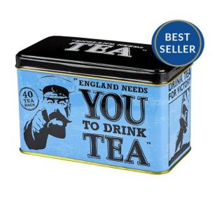 čaj plechovka RS23, 40 sáčků (80g), ENGLAND NEEDS YOU, NET