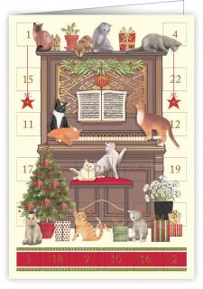 Přání adventní kalendář 6381 QP  - vánoční