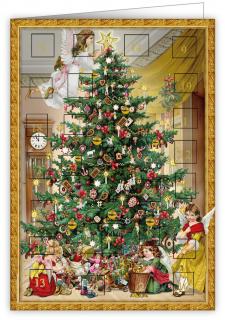 Přání adventní kalendář WF261 QP  - vánoční