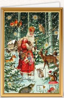 Přání adventní kalendář WF449 QP  - vánoční