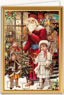 Přání adventní kalendář WF451 QP  - vánoční