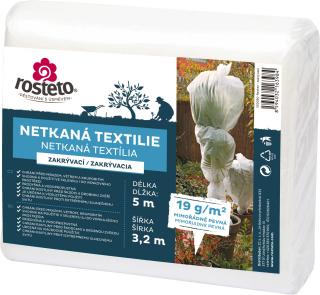 Neotex / netkaná textilie Rosteto - bílý 19g šíře 5 x 3,2 m