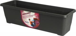 Truhlík samozavlažovací Bergamot - antracit 80 cm