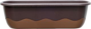 Truhlík samozavlažovací Mareta - čokoládová + bronzová 60 cm