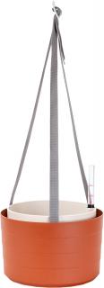 Žardina samozavlažovací Berberis se závěsem - terakota + slonová kost 30 cm