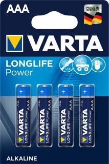 Alkalická baterie Varta 4903 - 4 ks  HIGH ENERGY AAA 1,5V
