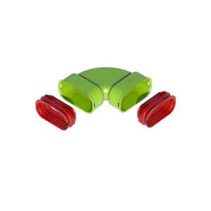 Brilon Octopus  AE35sc koleno horizontální DN50x102, 90° včetně těsnicích manžet
