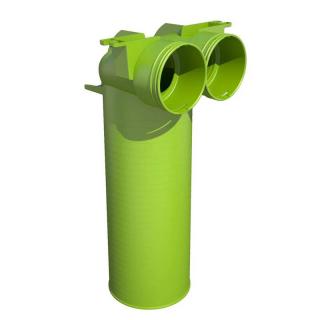 Brilon Octopus AE48c přechodka 2x90/75- 90° na vyústku DN125