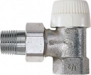 Rohový radiátorový ventil, DN 3/4 , krátké NF provedení, Honeywell V2020ESX