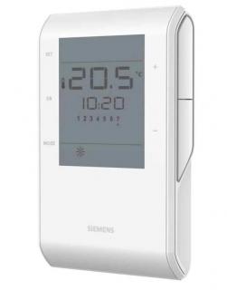 Siemens RDE50.1 Prostorový termostat, týdenní program, přepínací kontakt, bateriové napájení
