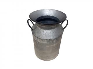 Bandaska plechová se 2 uchy 52 cm šedá