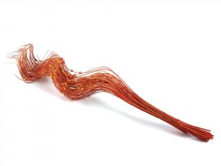 Curly ting 60 cm s perličkou oranžový