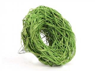 Držák pod kytici 20 cm ratanový kulatý zelený