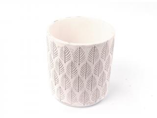 Keramika obal 12cm kulatý bílý