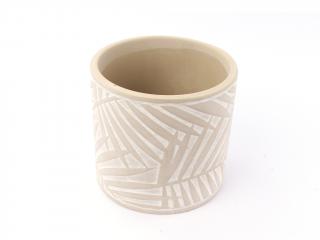 Keramika obal 13cm kulatý hnědý