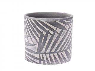 Keramika obal 13cm kulatý světle šedý