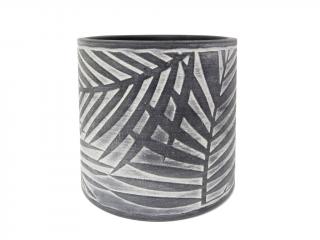 Keramika obal 13cm kulatý tmavě šedý