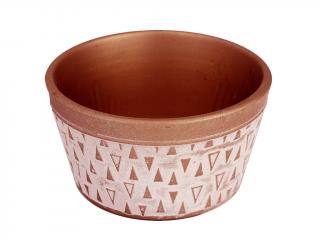 Keramika obal 17 cm kulatý terakota