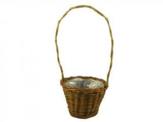Košík proutěný 18 cm kulatý naturální