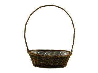 Košík proutěný 33 x 15 cm oválný naturální