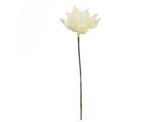 Květ pěnový krémový 12 cm délka 65 cm