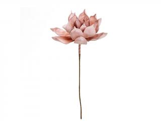 Květ pěnový růžový 13 cm délka 65 cm