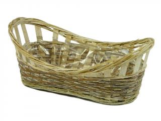 Obal bambus 25 x 13 cm ovál natural