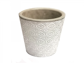 Obal keramický ∅ 15 cm kulatý bílý