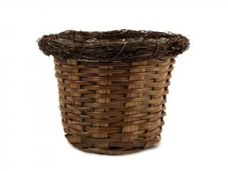 Obal na květináč 16 cm kulatý s révou nat