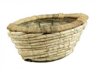 Obal na květiny loď 25 x 13 cm naturální