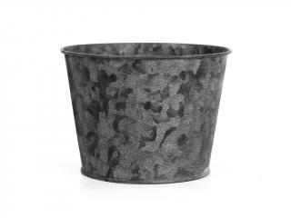 Obal plechový 14.5 cm kulatý šedý