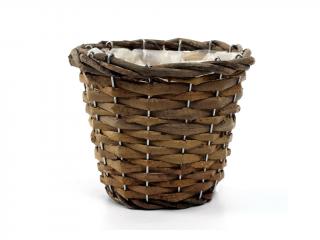 Obal proutěný ø 12 cm kulatý naturální