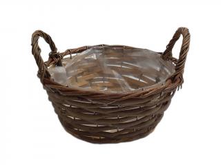 Obal proutěný ø 23 cm kulatý s uchy naturální