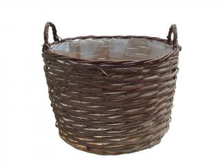 Obal proutěný ø 26 cm kulatý s uchy naturální