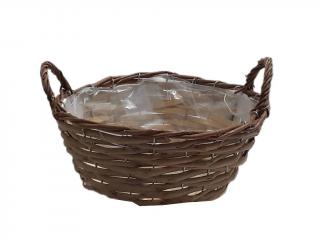Obal proutěný ø 28 cm kulatý s uchy naturální