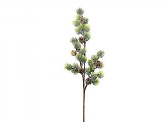 Přízdoba větev borovice šišky 66 cm