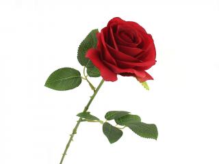 Růže látková 52 cm červená