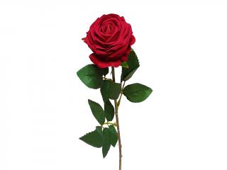 Růže látková 65 cm červená