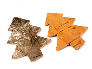 Stromek přízdoba kůra cca 6 cm 40 ks naturální