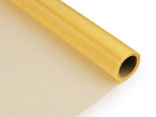 Stuha organza 36 cm 10 yd žlutá