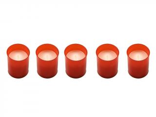 Svíčka hřbitovní W1 5 ks 35 g červená
