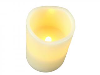 Svíčka s LED diodou 12,5 cm x 7 cm bílá
